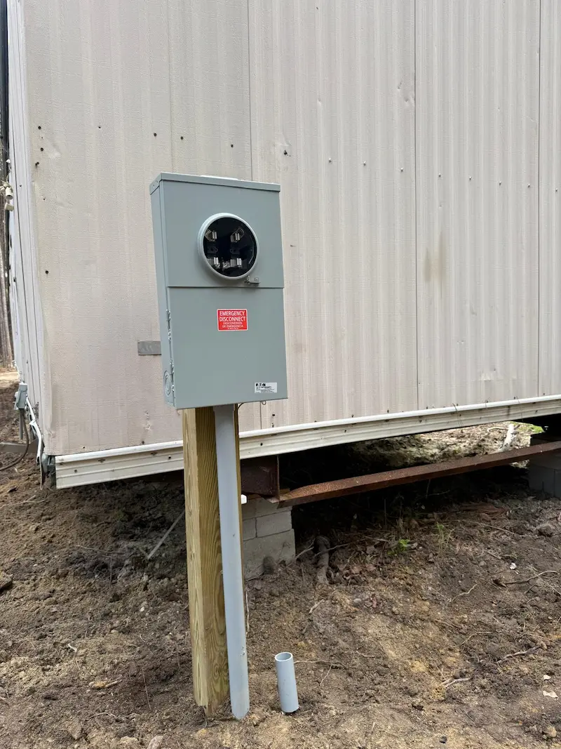 meter front of trailer